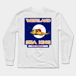 Westland Sea King Search and rescue helicopter in RAF roundel, Long Sleeve T-Shirt